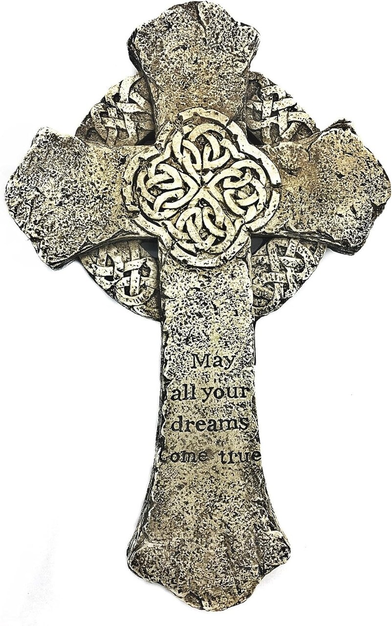 Celtic Cross Irish Decor Art Home Entry Kitchen Prayer Room Trinity Knot Wall Hanging 9 Inch Christian Catholics Sign